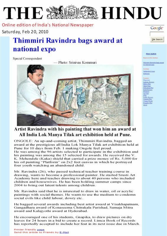 National Recognition &amp; Achievements – Dr. Thimmiri Raeendra